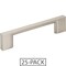 Jeffrey Alexander 96 mm Center-to-Center Satin Nickel Square Sutton Cabinet Bar Pull 25PK 635-96SN-25 - alternate 1